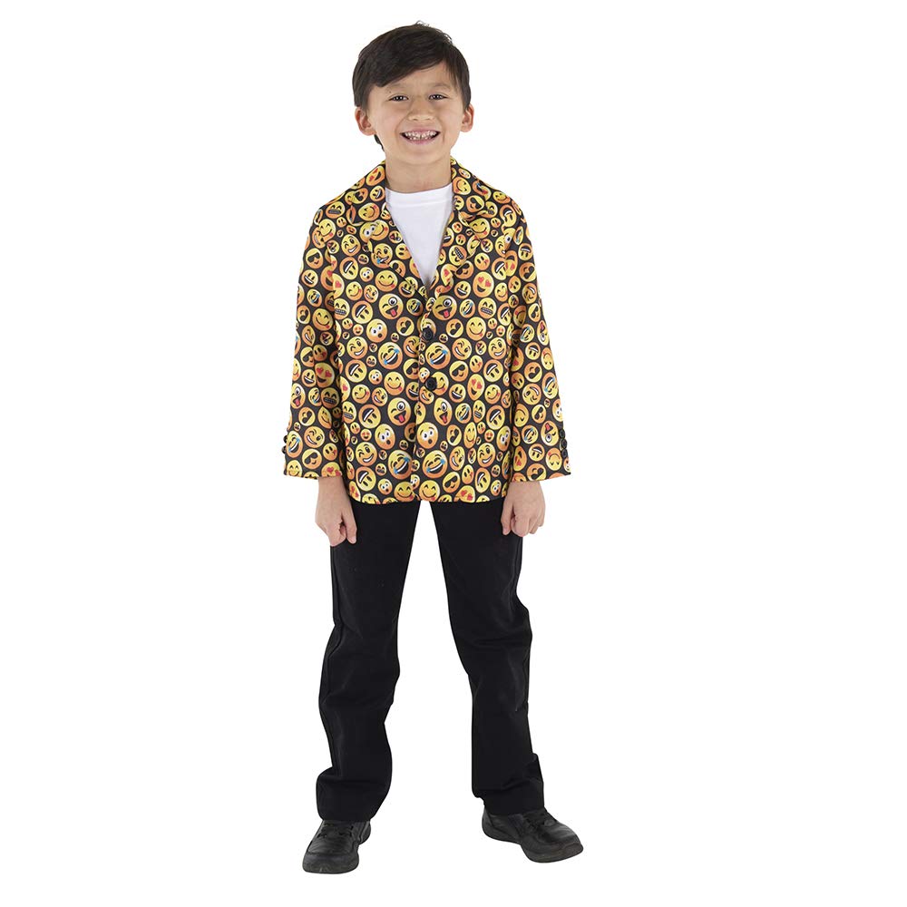 Dress Up America Niños Surtido Emoji Chaqueta - Producto Viene Completo con: Chaqueta