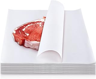 Sublimation White Butcher Paper Disposable Butcher Paper Sheets Square Meat Sheet Precut Butcher Paper No Wax Butcher Paper for Heat Press, Wrapping Meat, Art Project (150 Pieces, 12 x 12 Inches)