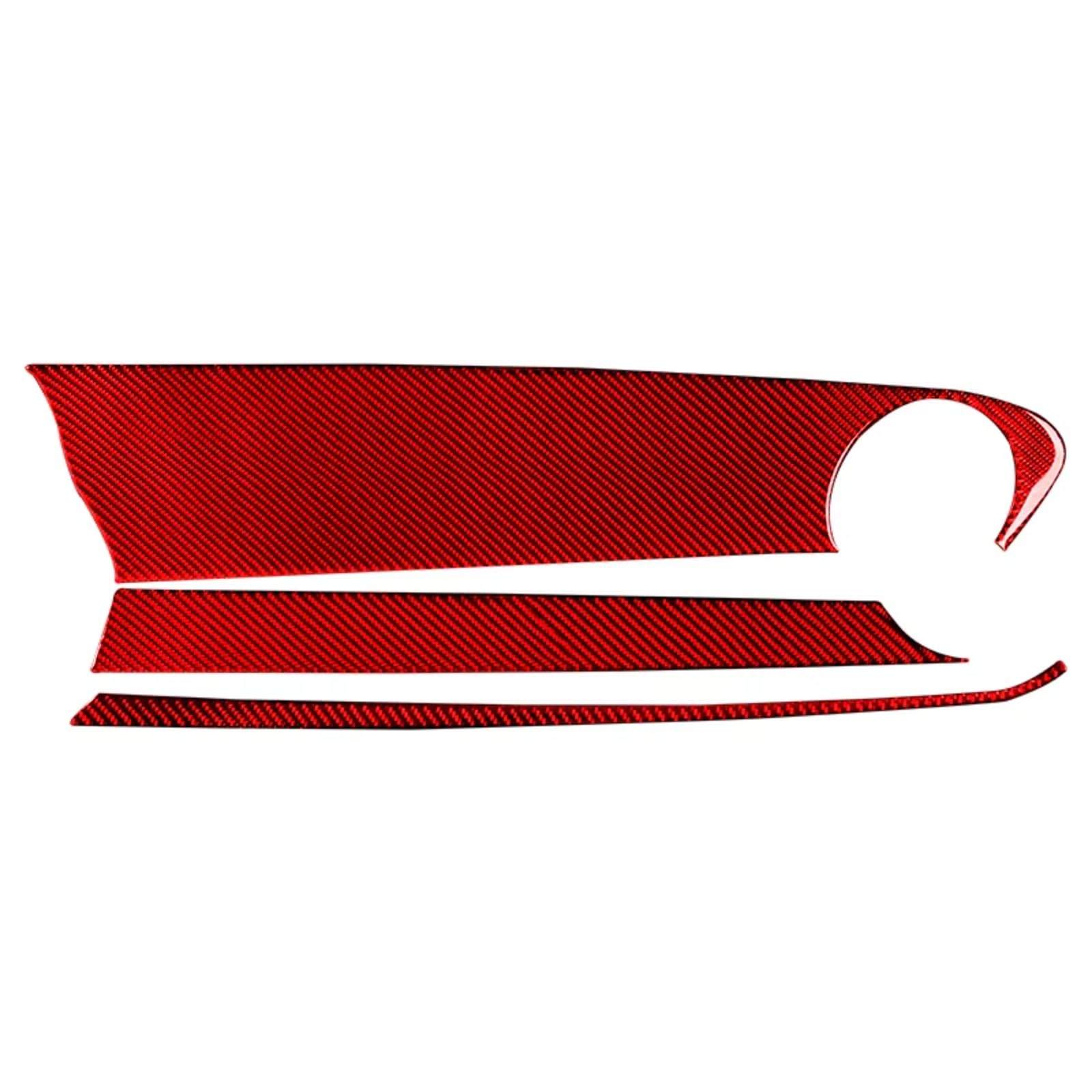 Amxaqjc Red Car Interior Moulding Trim For Chevrolet For Camaro 2017-2022 Accessories Interior Car Co-Pilot Instrument Panel Decorative Strip Cover Stickers(Red)