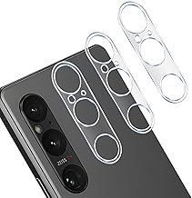 YWXTW-Xperia1 VI Xperia 1 VI Camera Protective Film, Tempered Glass, Compatible with Xperia 1 VI, Fingerprint Resistant, 9H Hardness, Shockproof, Scratch Prevention, Overexposure Prevention, High