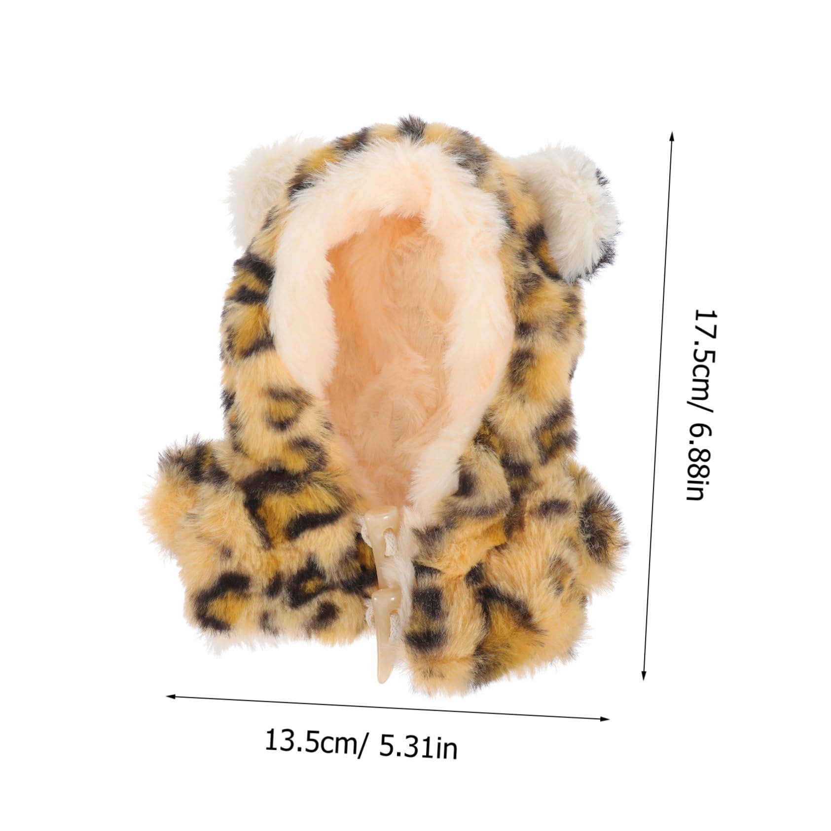 MUSISALY Plush Bear Doll Clothes Reusable Hoodie Costume for Stuffed Animals Cute Dress Up Outfit for Adorable Accessories for Imaginative Play