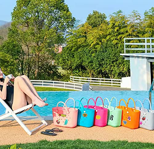 Image of Lckaey Rubber Beach Bag Accessories-PVC Rubber Totes organizer Sport Charms- for Purse Bogg Inserts