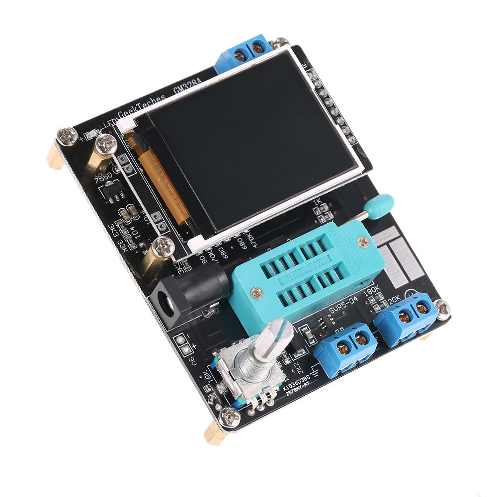 Multifunktionale LCD GM328A Transistor Tester Diodenkapazität ESR Spannung Frequenz Meter PWM Rechtecksignalgenerator SMT Löten