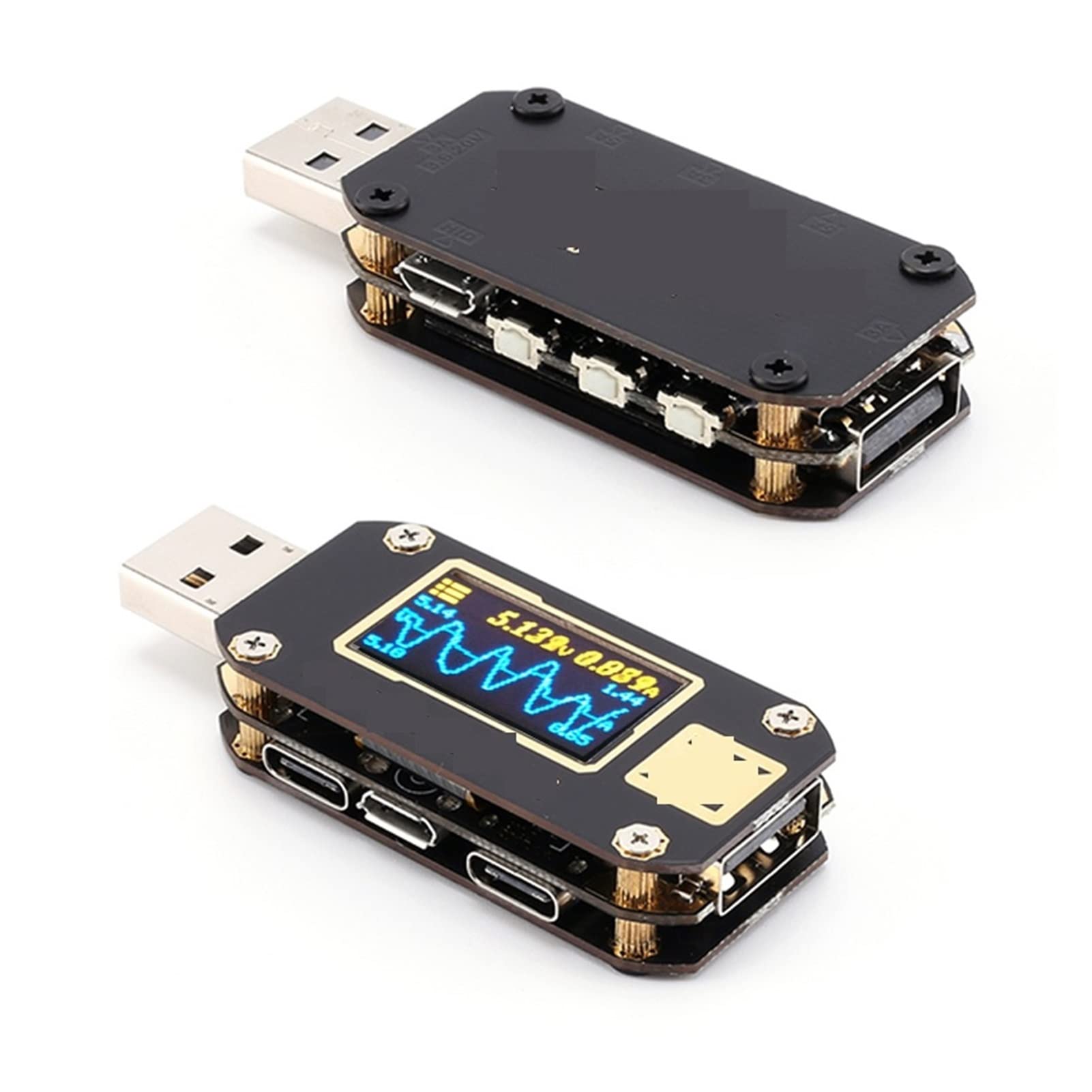 Urządzenie pomiarowe tester USB Usb. Próbnik Qc3.0 / pd. Cyfrowy Voltmeter Amperimetro Cyfrowy napięcie AMP VOLT Type-C Detektor banku zasilania.