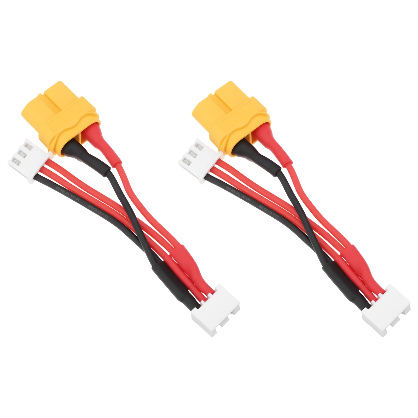 eMagTech 2Pcs RC Helicopter 2S Battery Charger Cable XT60H-F 7.2V Output Compatible with Goosky S1