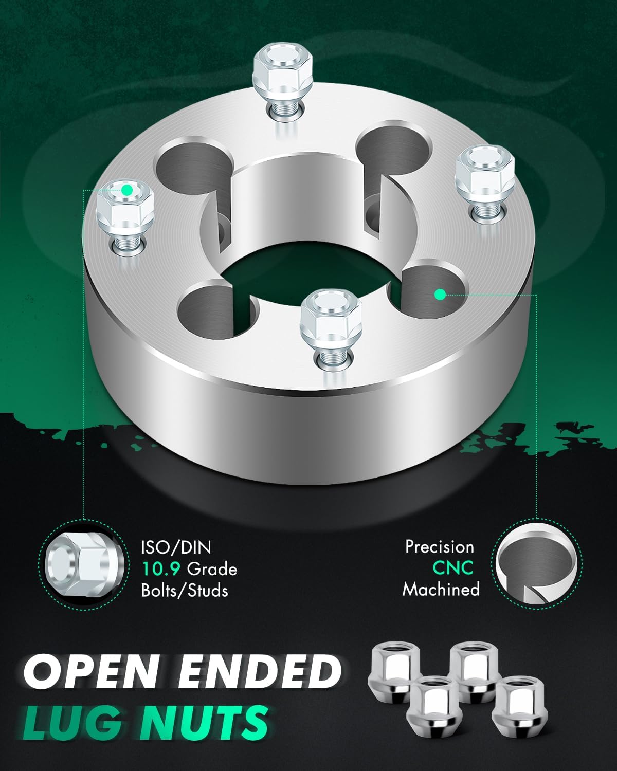 SCITOO 4Pcs Wheel Adapters 2 inch 4x110 to 4x137 Bore 74mm Studs 10x1.25 4 Lug Wheel Spacers Adapters Fit for for Honda ATC250R TRX300 FourTrax TRX300FW FourTrax 4x4 TRX350 TRX350D