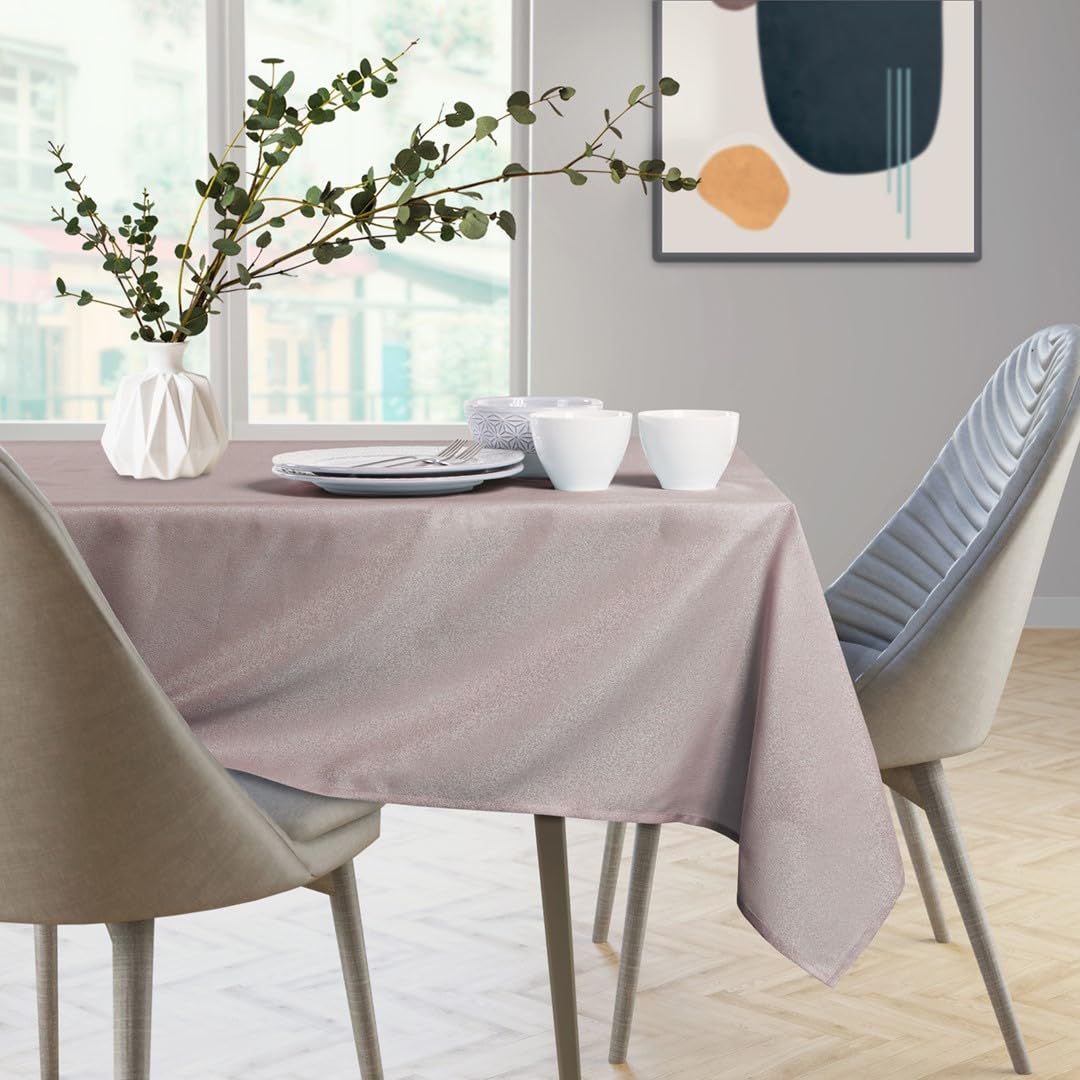 AmeliaHome Tischdecke rund 120x120 cm Tischtuch Tafeldecke Empire – Bild 3