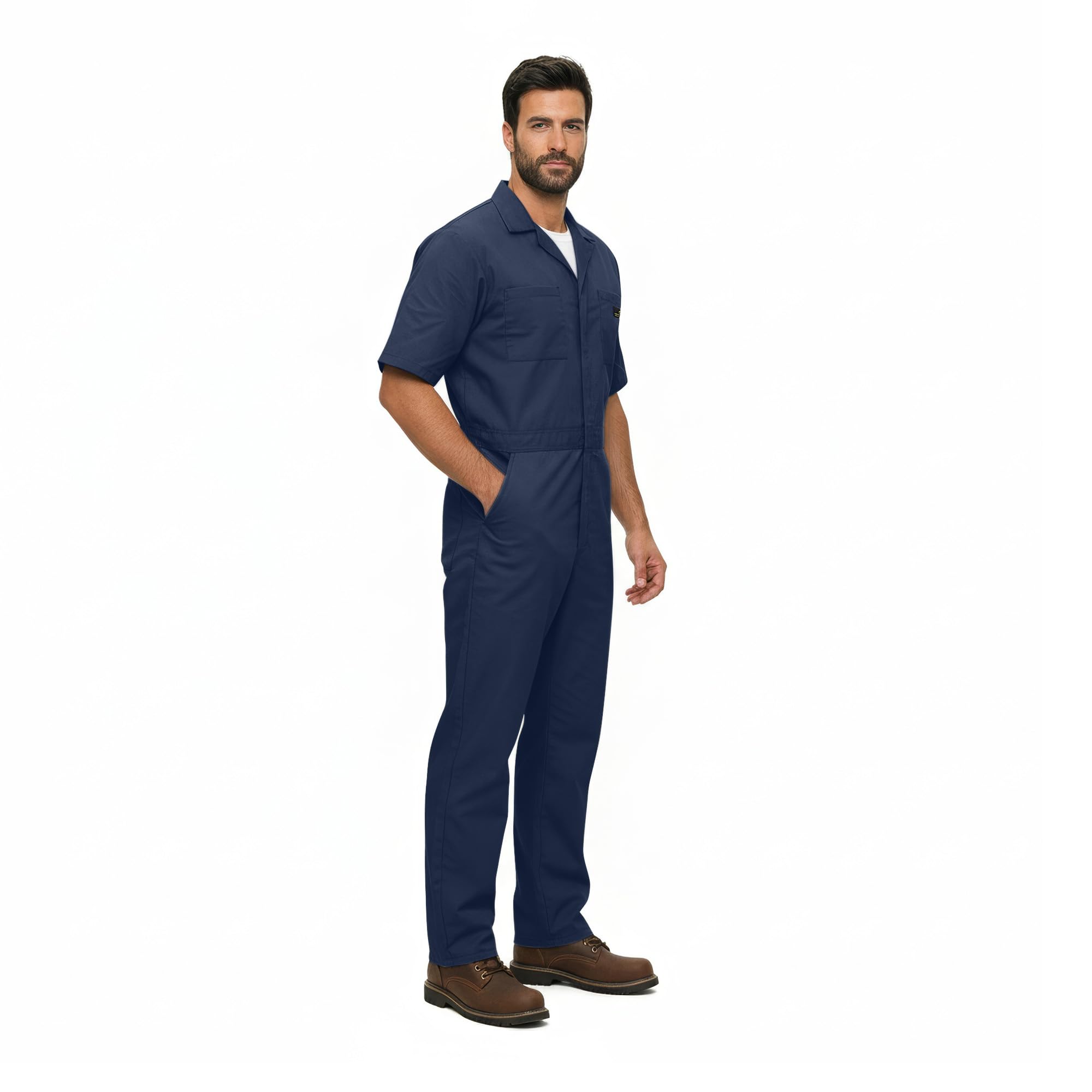 Amazon.com: Natural Uniforms Mens Short Sleeve Zip Up Coverall
