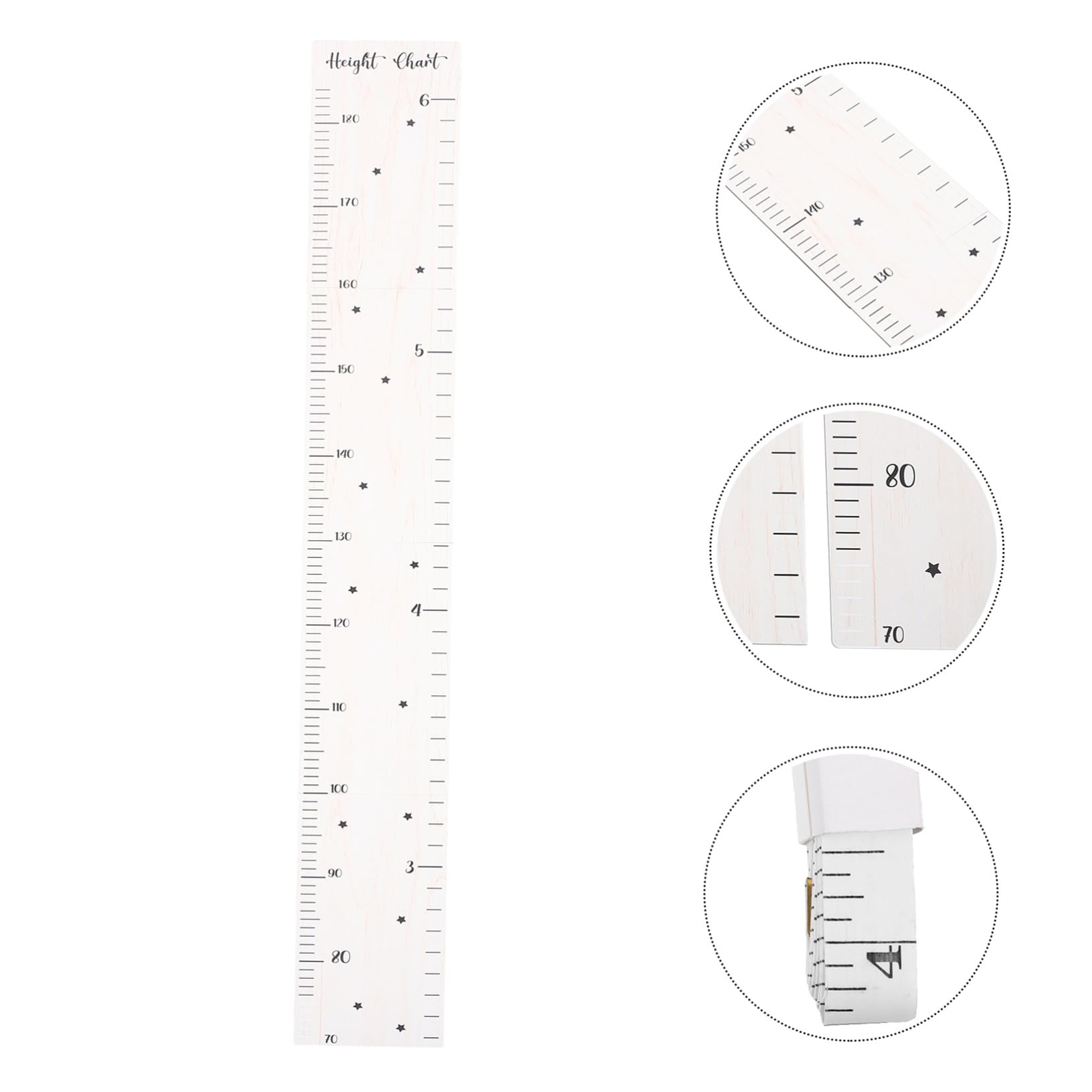 Medidor Altura Madera Gráfico Crecimiento para Decoración Pared Habitación Infantil Fácil Instalación Duradero Seguro Madera Natural