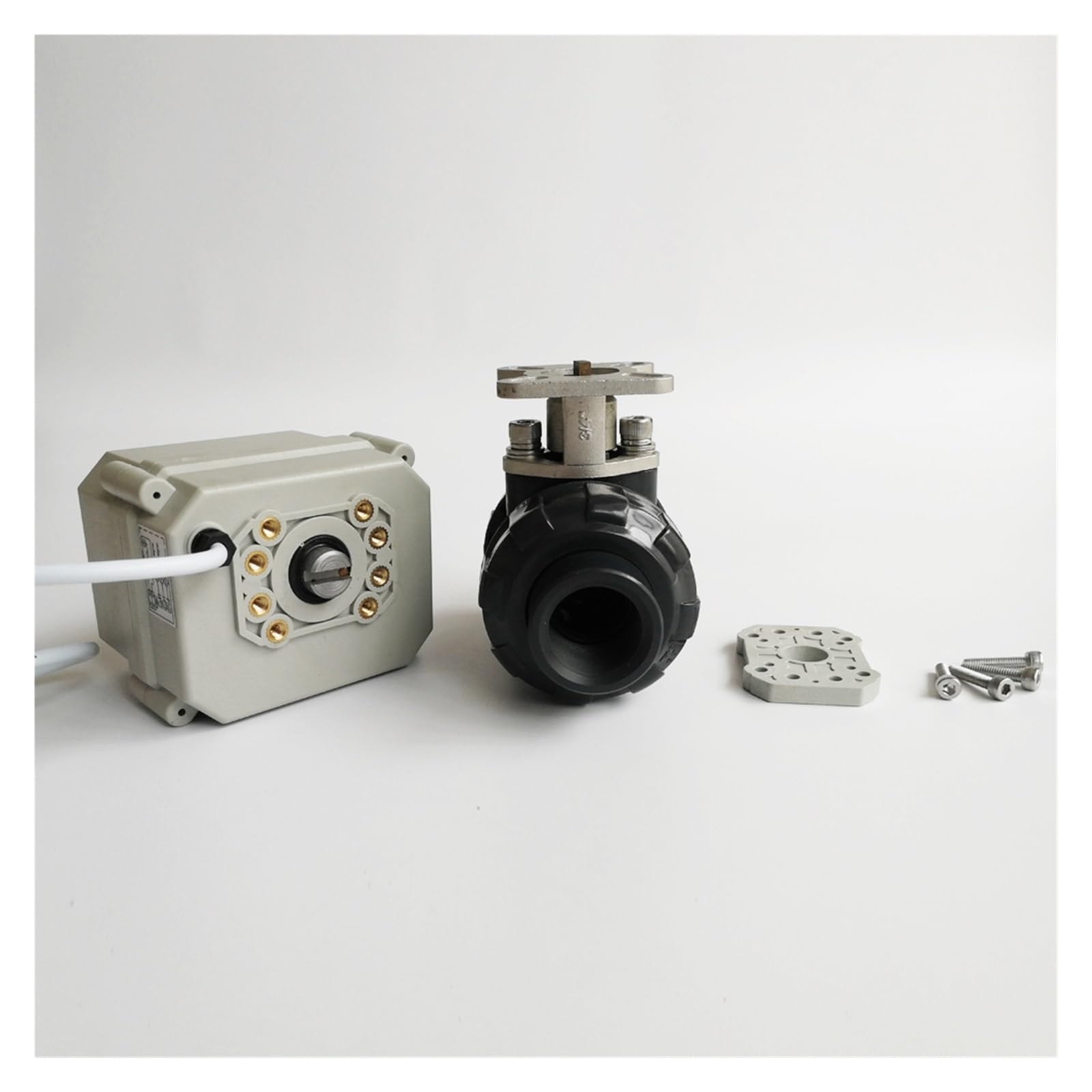 Ball valve, Zawór Kulowy DN15 PVC Normalnie Zamknięty/Normalnie Otwarty Zawór 1/2'' Wł./wył. 15 Sek. Do Systemów Wody Pitnej, Słonecznych Podgrzewaczy Wody,for Gas, Oil, Liquid, Water(NPT,DC12V_CR2