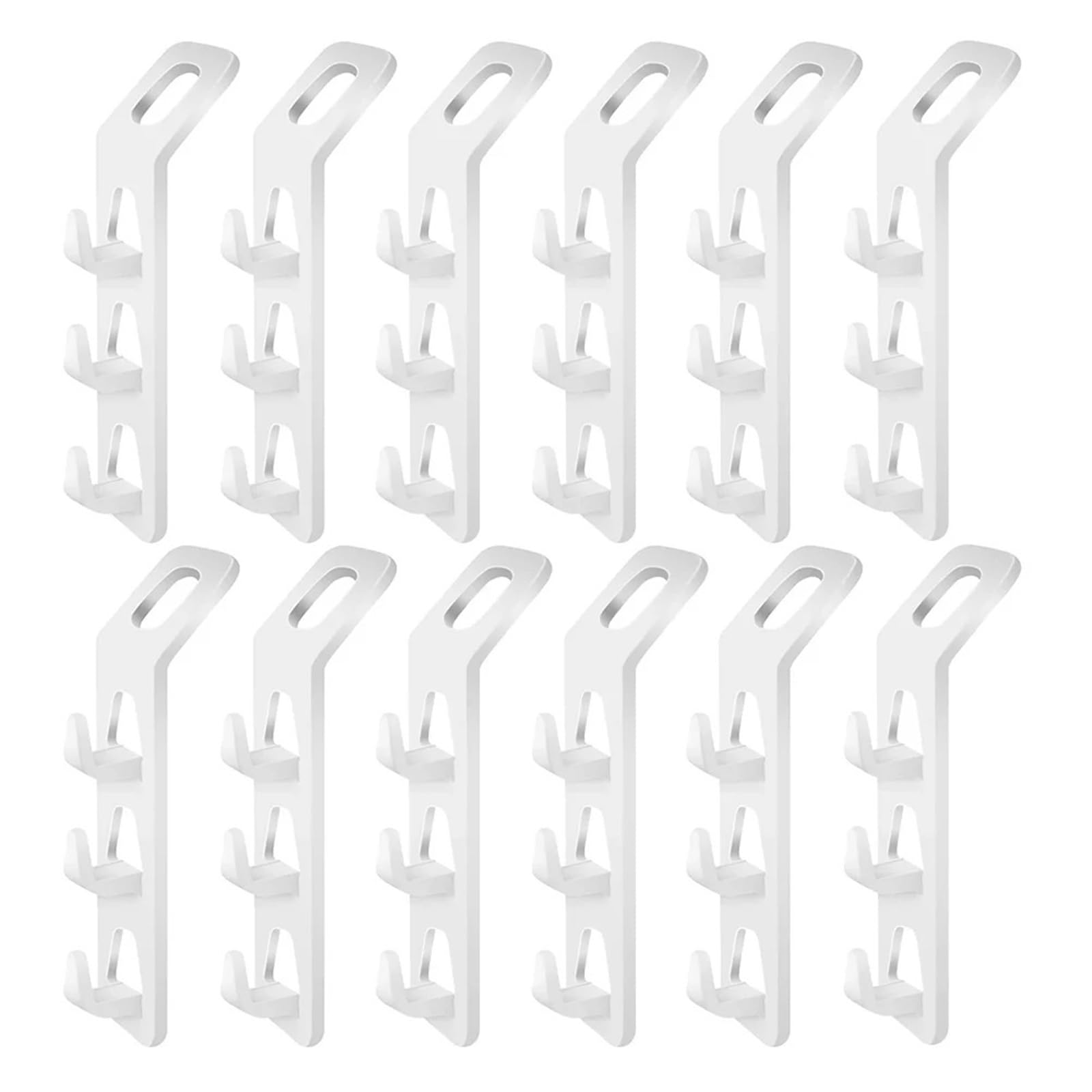 Clothes Hanger Connector Hooks 20pcs Workmanship Clothes Hanger Multi Function Connectable Efficient Cabinet Adaptation Hanger Type Cascading for Wardrobe Closet Organizer