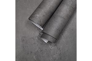 Peel and Stick Dark Grey Wallpaper 157 Inch Long - Dazzling Matte...