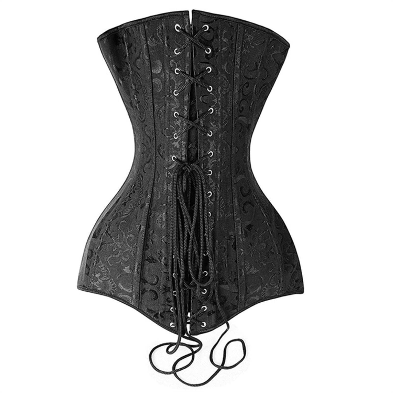 WEITING Femmes Sexy Corsets Bustiers Top Gothique Overbust Corset Bustier Long Torse Os En Acier Minceur Corps Shapewear Grande Taille