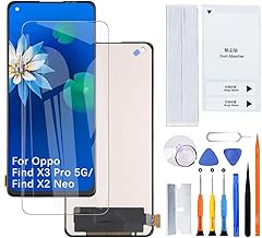 Display Screen for Oppo Find X3 Pro 5G/Find X2 Neo TFT CPH2173 PEEM00 OPG03 LCD Screen Replacement Assembly with Kit (Without Fingerprints, Not Curved Screen)