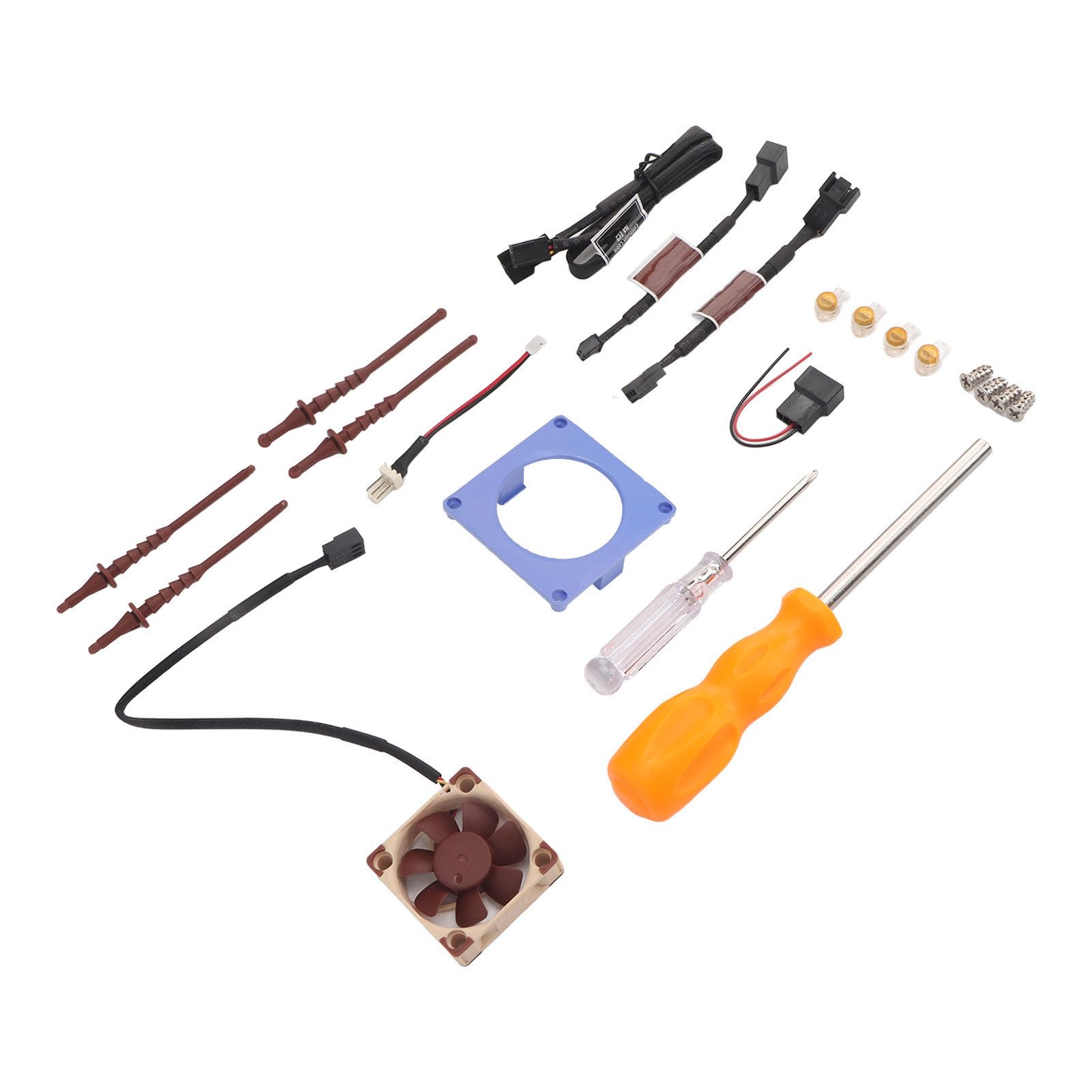 Mini Ventilador Kit de Montaje Impreso en 3D para Purple de Refrigeración Silencioso con Ventilador