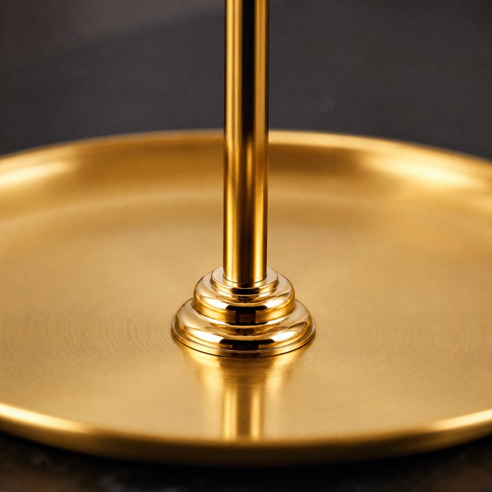 Edelstahl mit 2 Schalen Standsich aus Edelstahl Sviständ für Wohnzimm, Silber