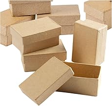 Factory Direct Craft Paper Mache Rectangle Boxes Set of 24 - Papier Mache Boxes with Lids Perfect for Everyday or Holiday Crafts, Gift Boxes or Jewelry Boxes (1-1/2 x 2-1/4 Inches)