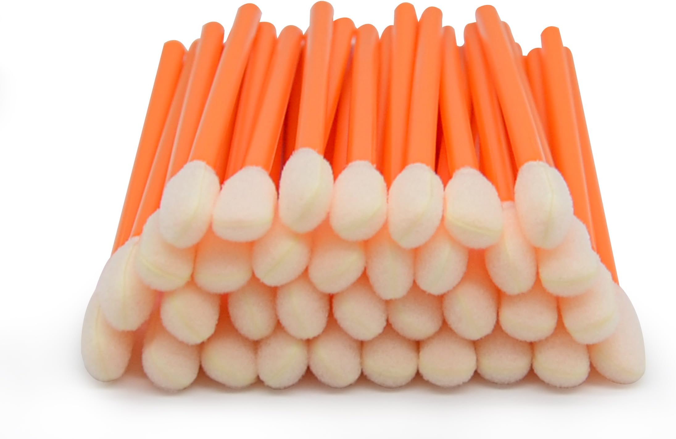 200 Pcs/Orange / 3.66 inch Foam Swab Cleaning Swab Foam Tips Sponge Stick for Inkjet Printer Print Head Camera Optical Lens Optical Equipment