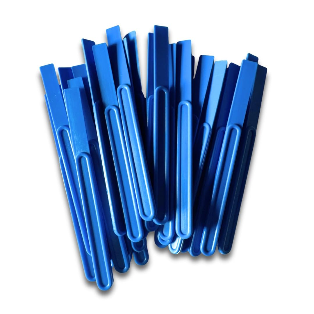 Linic Blue Proops Pack 30 110Mm X 8Mm Flexible End Plastic Glue Spreaders/Spatula Art Crafts (S7676). Free Uk Postage