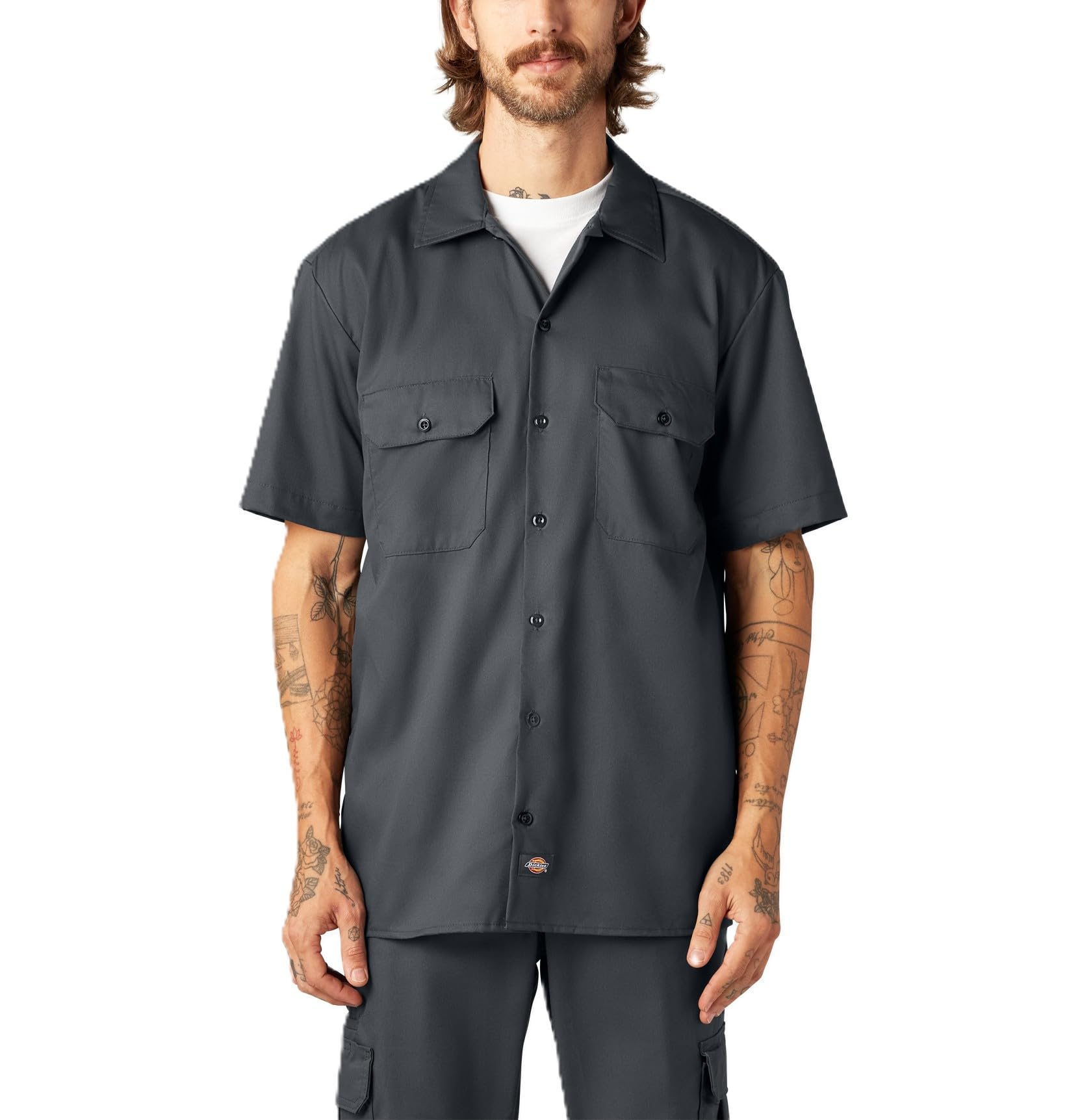 mens Flex Relaxed Fit Short Sleeve Work Shirt Flex Relaxed Fit Short Sleeve Work Shirt (pack of 1)