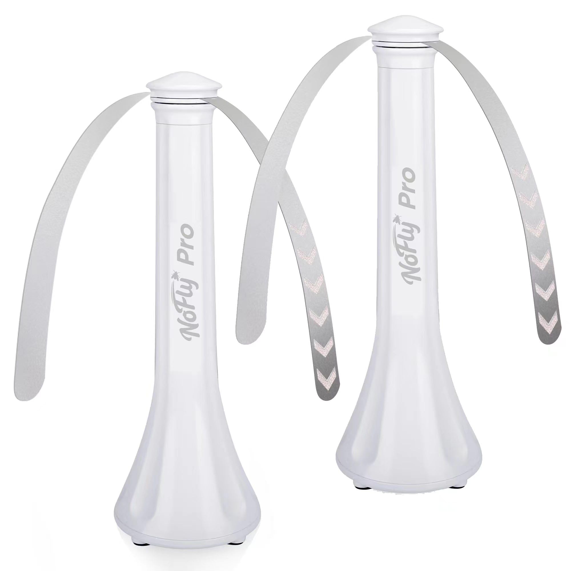 Fly Fans for Tables, Outdoor Fly Repellent Fna (White, 2 Pack)