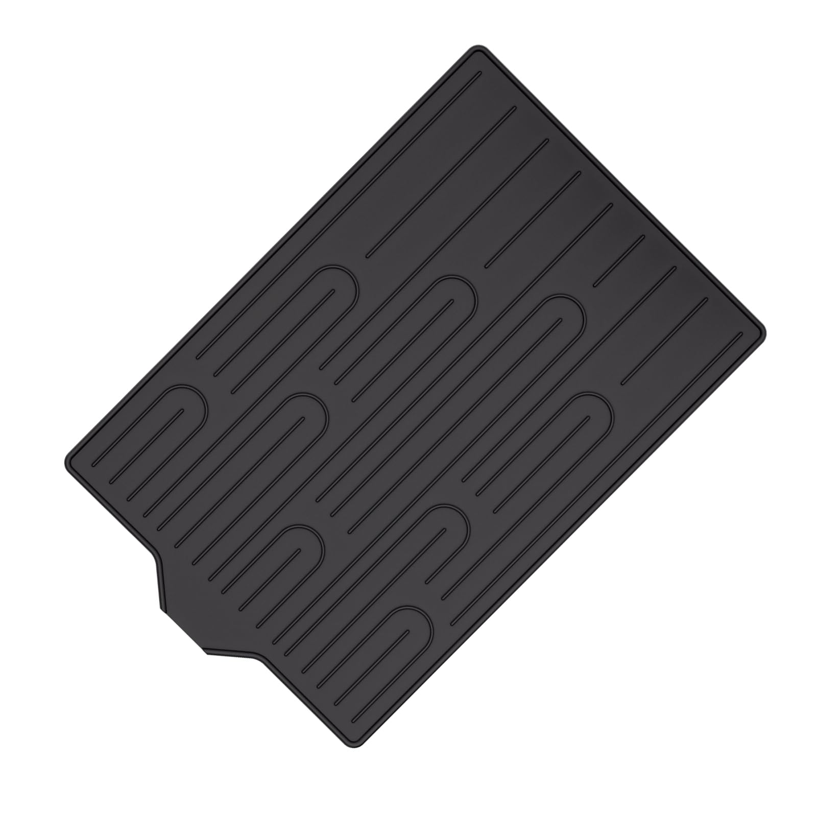 Msioytog Food Grade Silicone Plate Drying Rack Feature Ergonomic Square Quick Drainage Nonslip Feature Heat Proof Nonslip Drying Pad