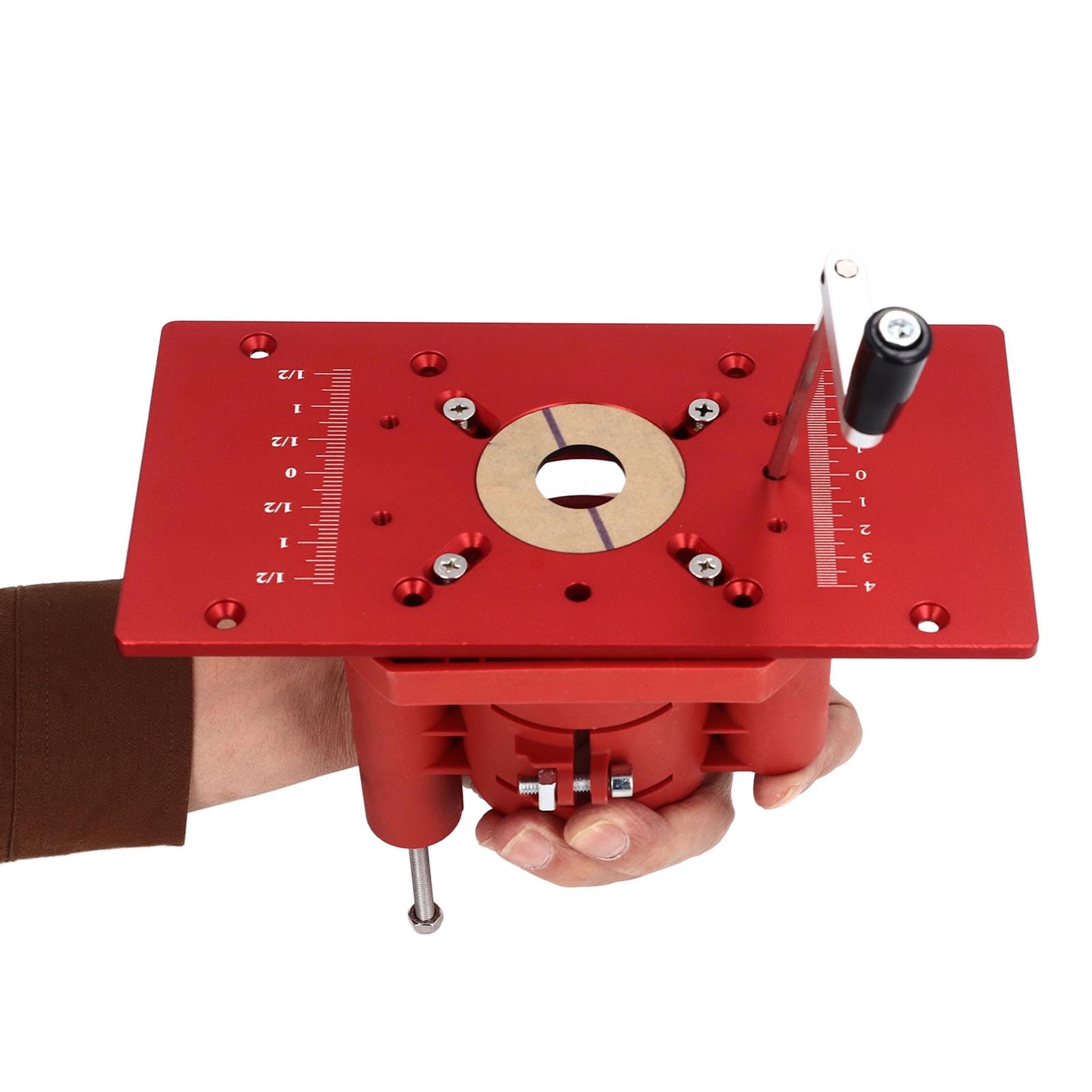Router Lift Systems Table Insert Plate Lift Base Kit Tenonatura Scanalatura Smussatura Strumenti per la lavorazione del legno fai-da-te