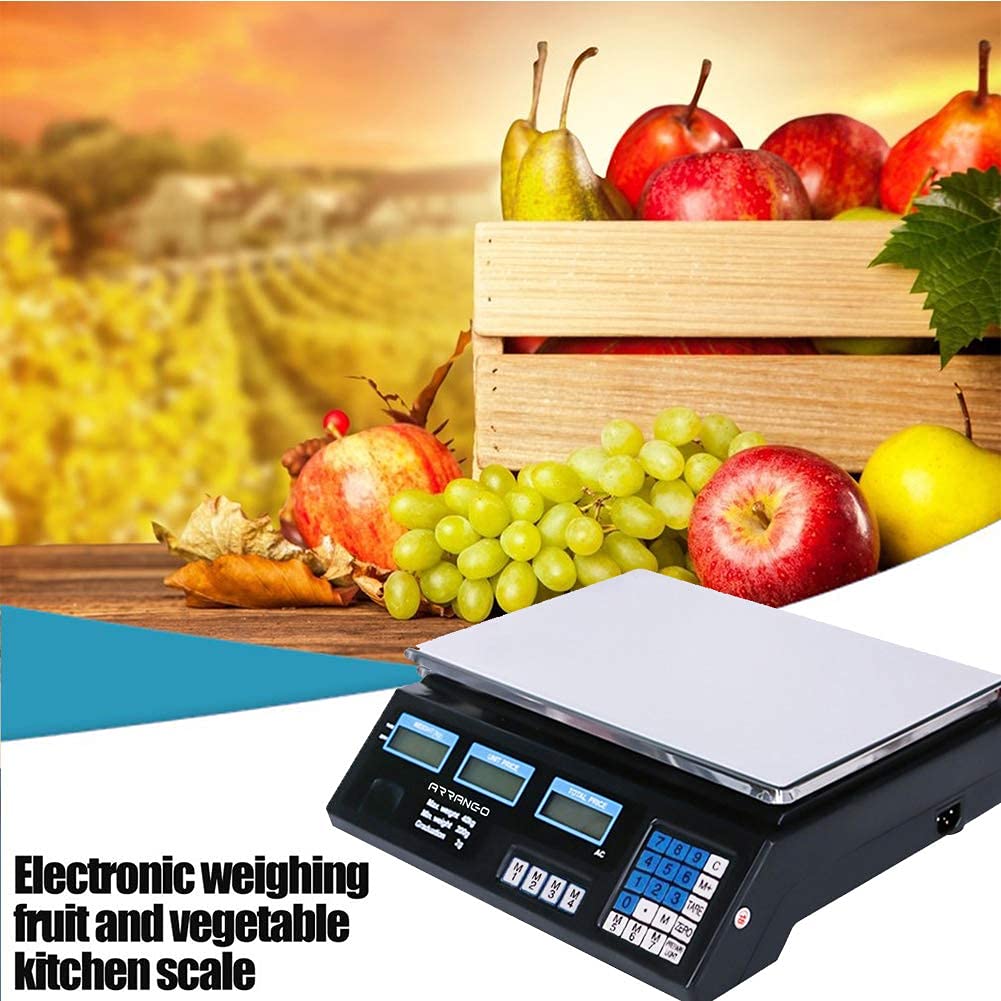 Bilancia Elettronica Digitale Professionale 5g-40kg Acciaio Inox