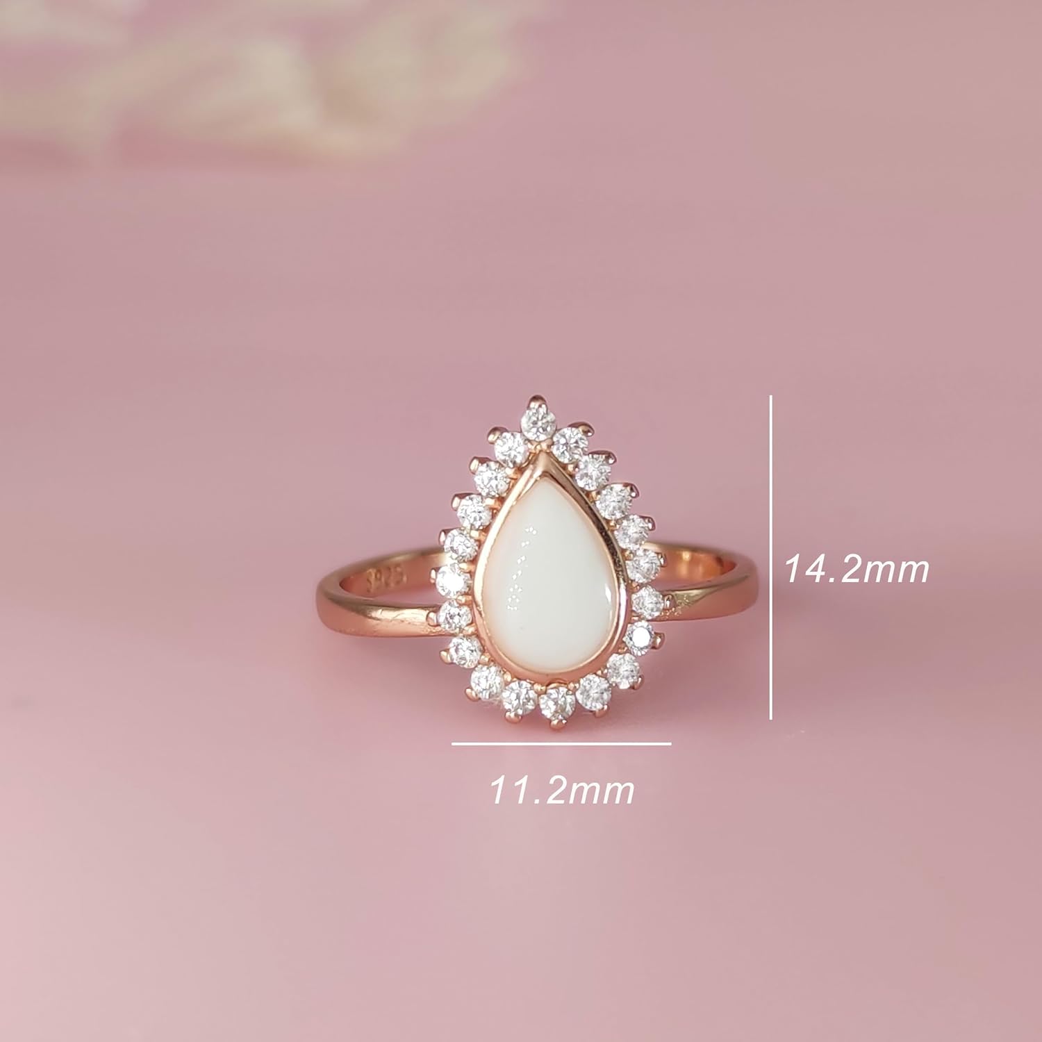 Love Catcher DIY Breast Milk Jewelry KIT, Sterling Silver Breastmilk Starburst Teardrop Ring Gift for Newborn, Mother's Day/Christmas/Birthday Gift