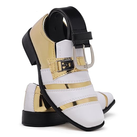 Sapato Social Infantil + Cinto em Couro Confortável