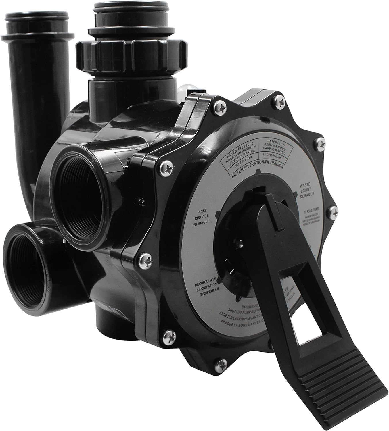 RDIYIN SP0715X62 2" Control Valve with Gauge，Compatible with Hayward Pro-Series Vari-Flo.