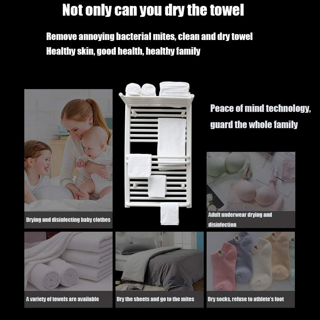 400w/600w Electric Towel Rack Household Bathroom Wall-Mounted Intelligent Constant Temperature Drying Rack Rack