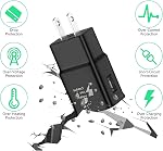 (2 Pack) Charger Fast Charging for Samsung Phone, Powersky Adaptive USB Charger with USB Type C Cable for Galaxy S21, S20, S10, S9, S8, Note10, 9, 8, 7 and A Series, Tablet Charger Chargeur USB C