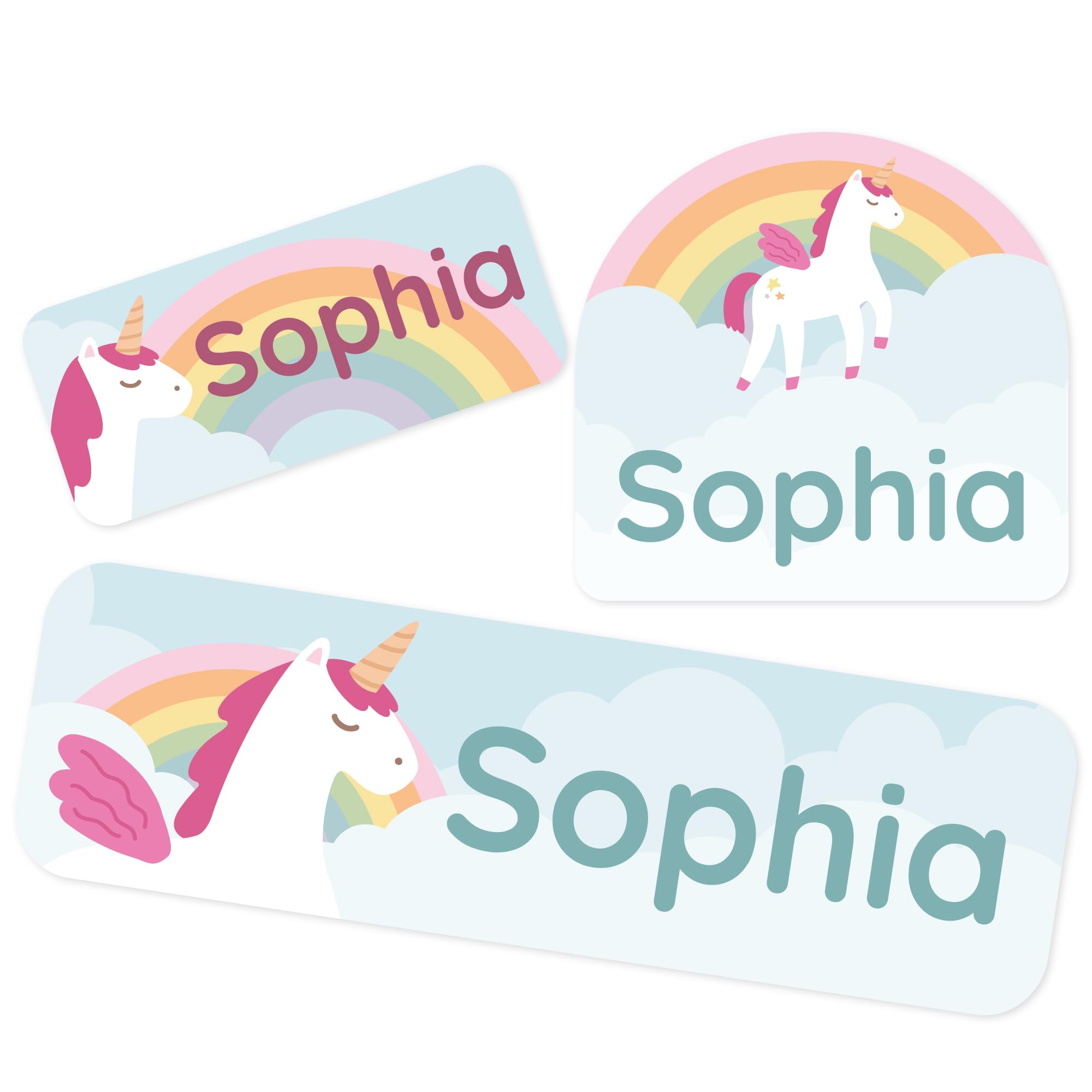 Personalized Daycare Name Labels (84) - Custom Waterproof Name Labels Set for Baby Bottles, Clothes, Lunch Boxes and Kids Items at Kindergarten and