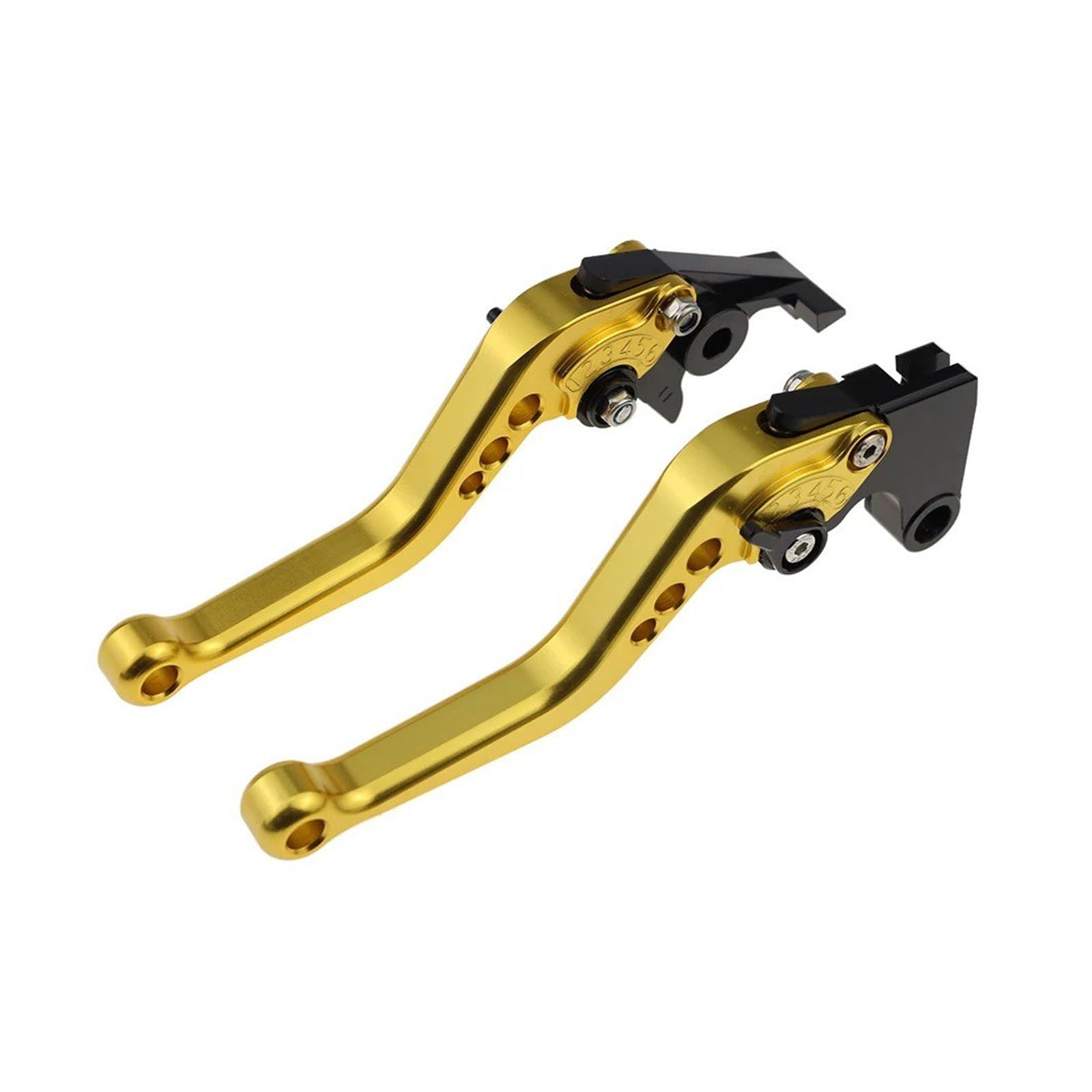 Ragpukmuan A-Gold Motorbike Hand Brake For Gsxr600 For Gsxr750 2004-2005 For Gsx-R600 For Gsx-R750 Motorcycle Cnc Short Brake Clutch Levers Adjustable Handle Parking Tool(A-Gold)