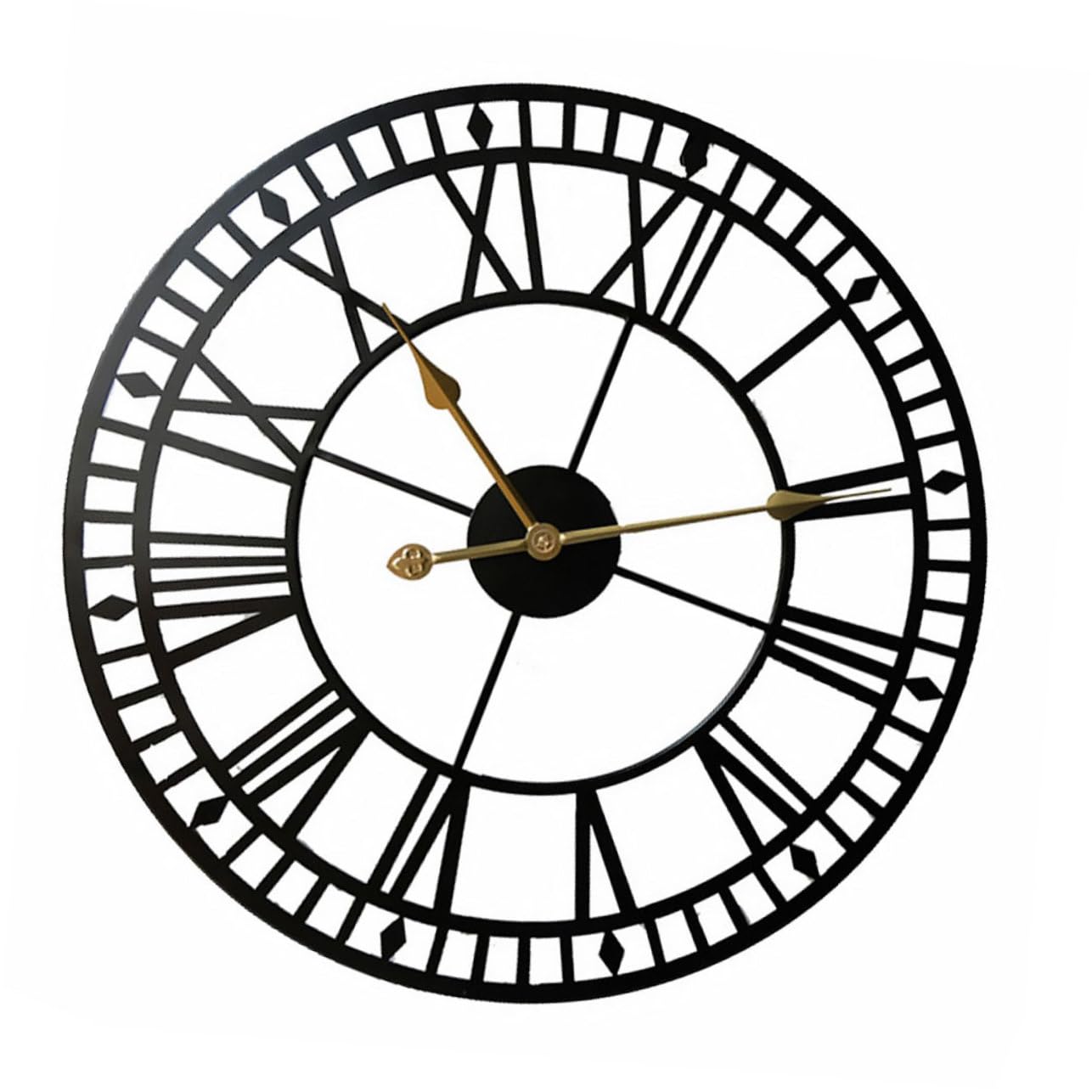 Horloge murale numérique vintage noire Cabilock pour salon