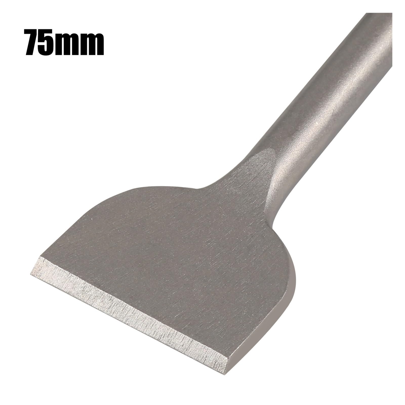 Cincel desincrustador SDS/MAX de 75 x 250 mm, Martillo eléctrico, cincel Curvo Ancho for Azulejos, for Paredes, hormigón, remoción de Azulejos, Pala for mampostería.