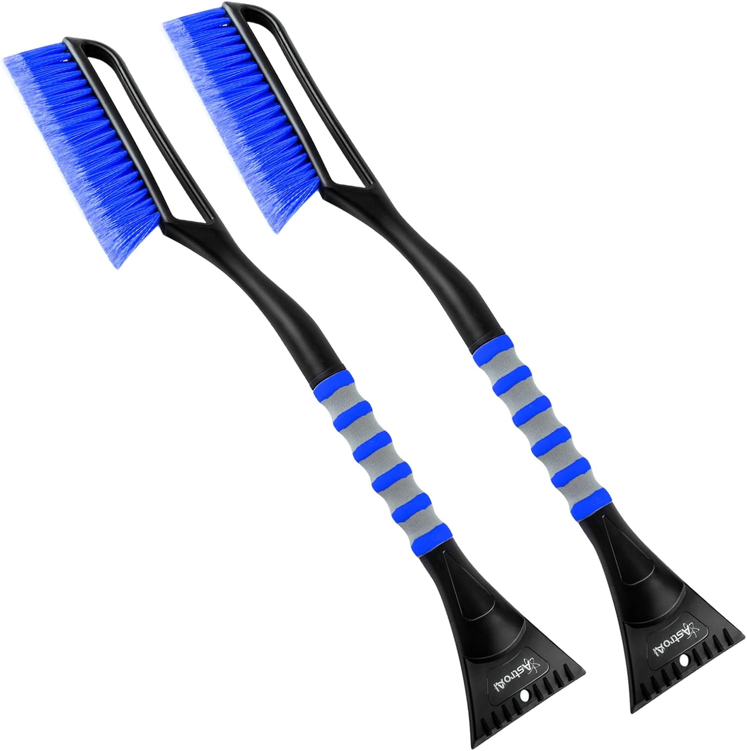 AstroAI 2 Pack 27" Snow Brush and Detachable Deluxe Ice
