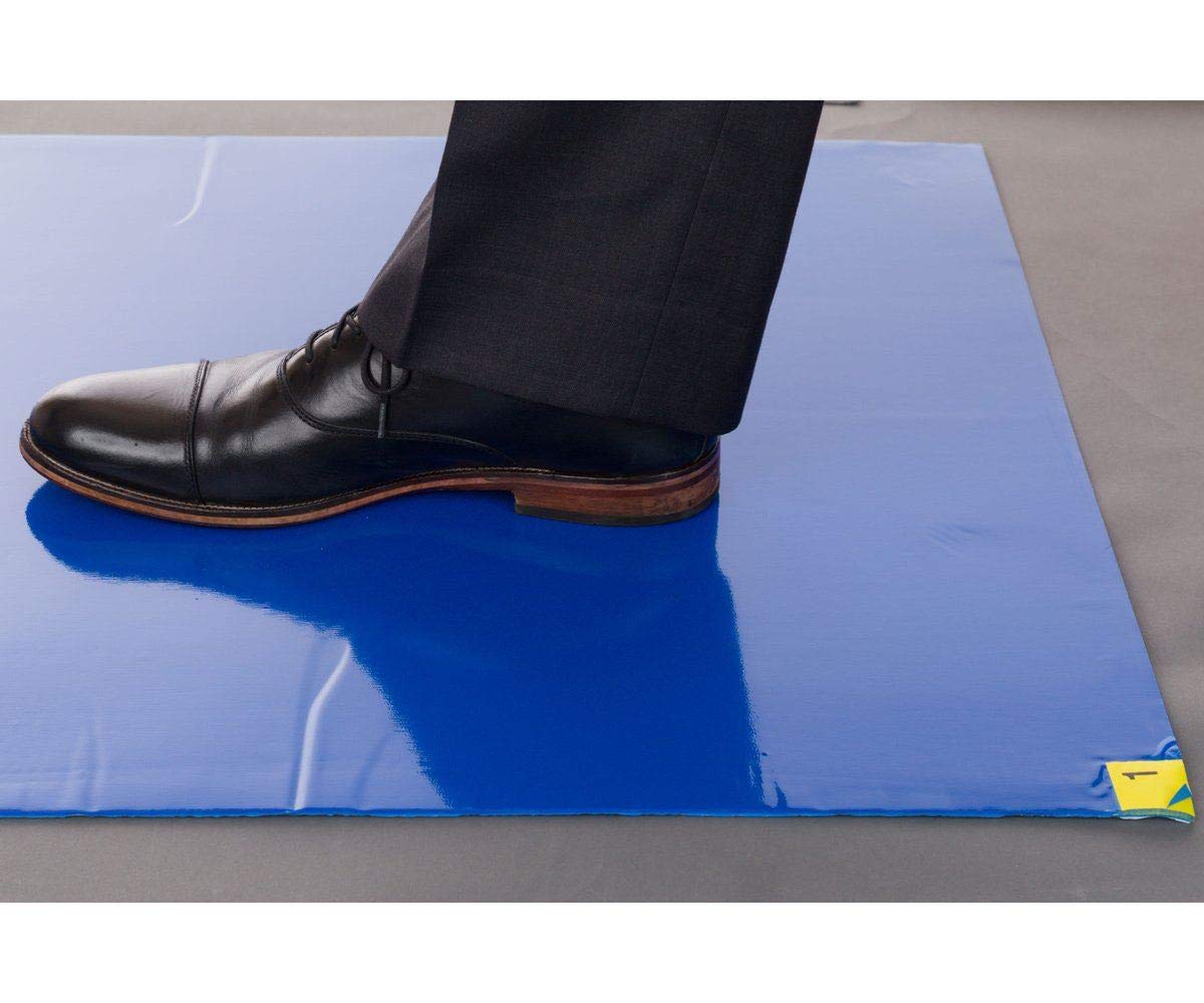Sticky Floor Protection Mats Pack of 8, 30 Sheets per Mat (24"x36" inches)