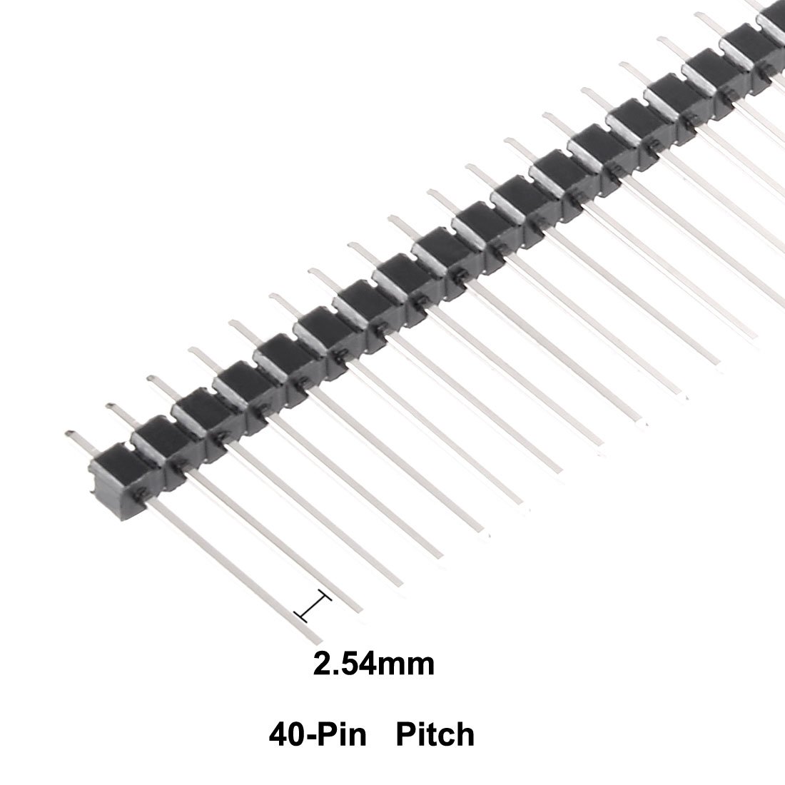 Sourcingmap 40 Punte A Sonda Di Prova P125H, Diametro 2,5 Mm, Lunghezza 33 Mm, Per Circuiti Stampati