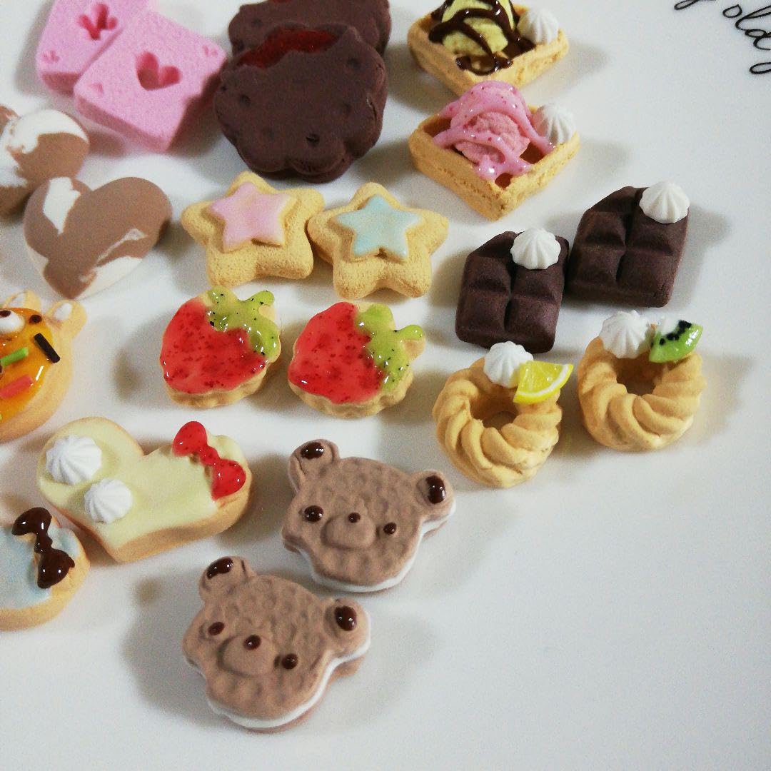 Amazon.co.jp: 軽量樹脂粘土フェイクスイーツパーツ87 : おもちゃ