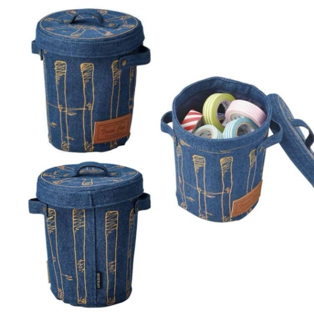 Amazon.co.jp: 未使用 【セトクラフト】 デニム小物入れ フタ付き ミニ