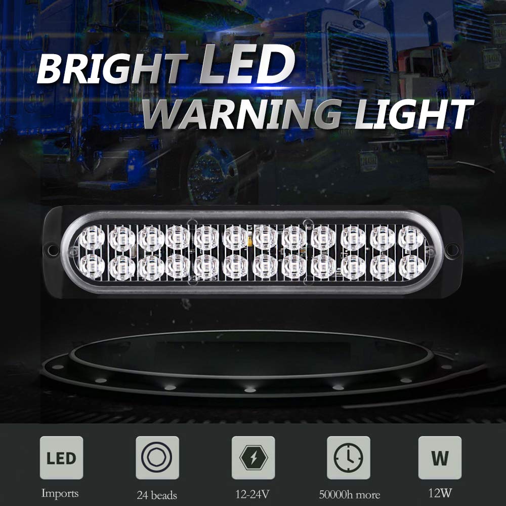 Sidaqi 3/4 Rond Bleu LED Avant Arrière Side arker