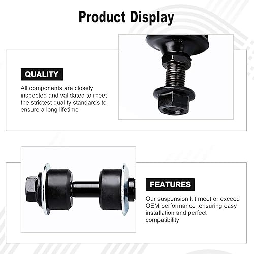 Miniatura 4 de LSAILON 2 barras estabilizadoras traseras K80243 1993-1997 para Ford Probe barra estabilizadora trasera 1996-2002 para Mazda 626 barra