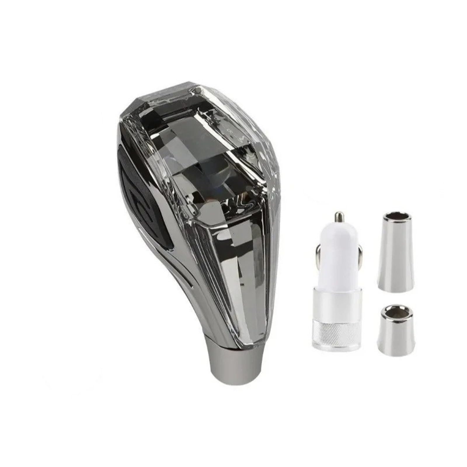 Vbbrswaad Gear Knob Crystal Multicolor Light Car Gear Shift Knob Universal Modified Lever Handball for Toyota for Mazda for Mitsubishi Etc(Automatic)