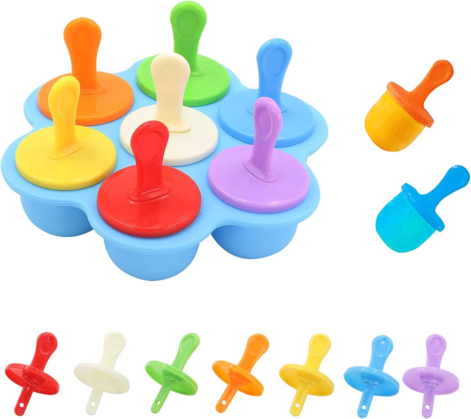 Eco Shopee SHOPPING SIMPLIFIED Silicone Popsicle Mold BPA Free Ice Pop Maker Ice Cream DIY Pop Molds.IC7-1 (Blue) (B0B7R7CW8Z) Amazon Price History, Amazon Price Tracker