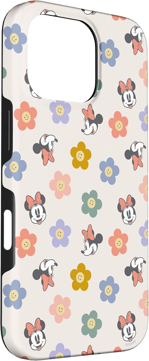 Disney Minnie Mouse Springtime Flowers and Happy Smiles Case for iPhone 16 Pro