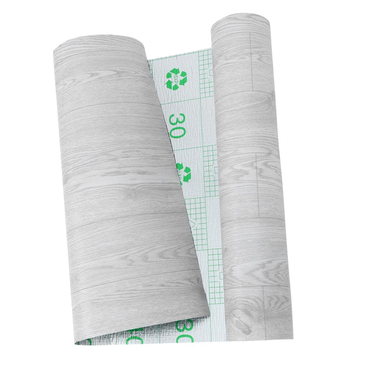 Housoutil Baldosas Autoadhesivas de PVC 04 MM X 3 M Gris Roble Suelo Reforzado para Cocina Oficina y Hogar Pegatinas Adhesivas Resistentes al Desgaste y Fáciles de Instalar