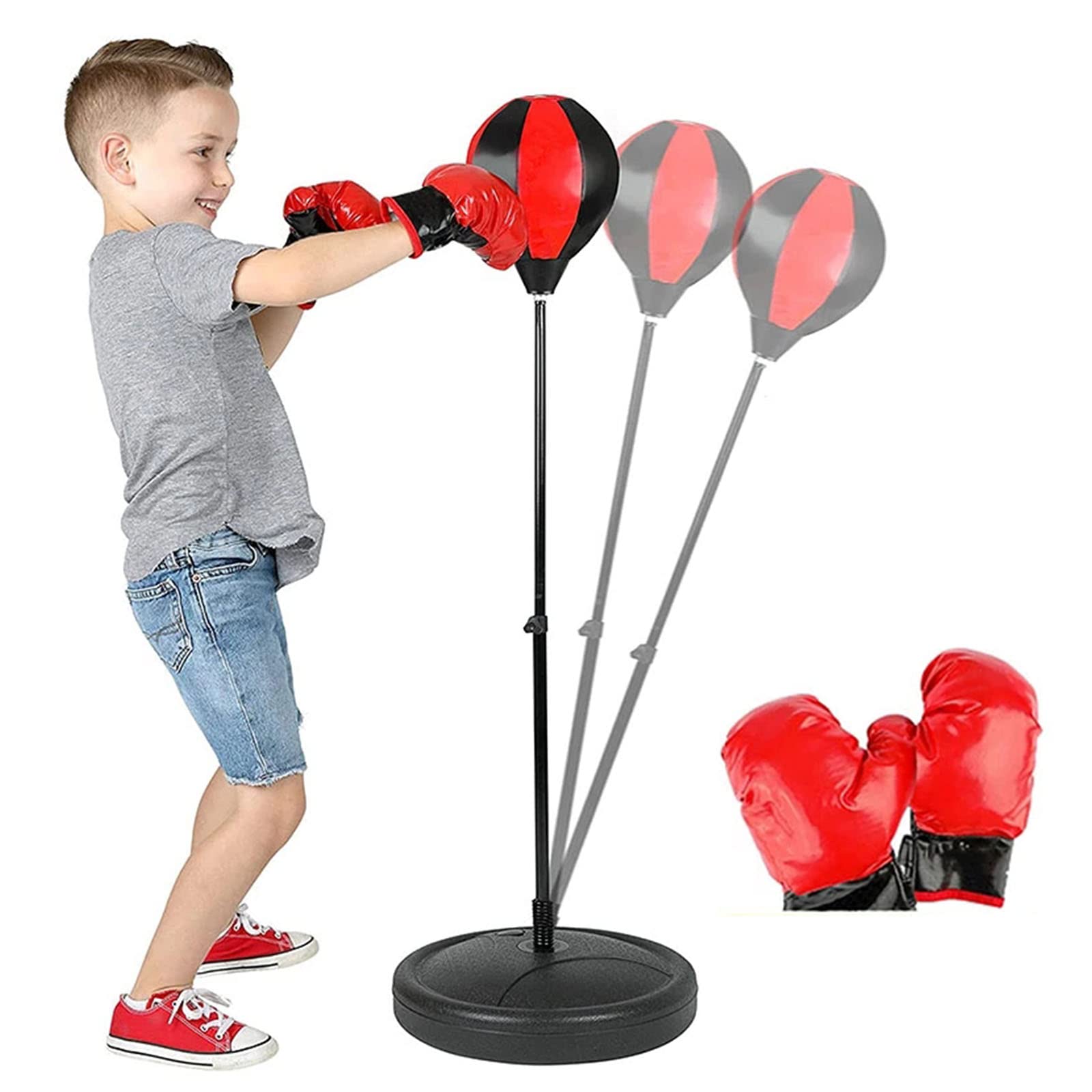 Sac de boxe pour enfants TIM-LI canaliser énergie gants inclus