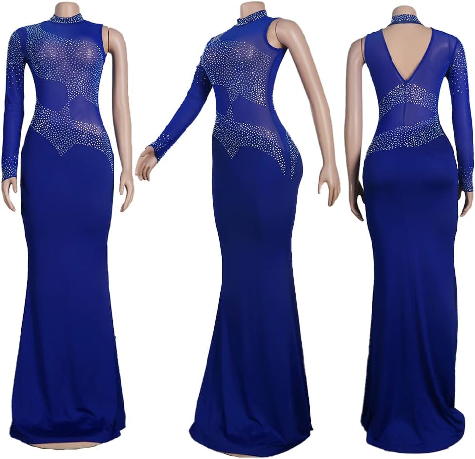 Nagfar Women Rhinestone and Sequin Birthday Party Sexy Club Night Out Holiday New Years Formal Dress - Image 4